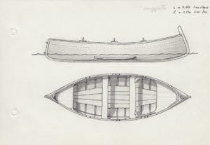 disegni di barche - disegno di gozzo ligure cornigiotto