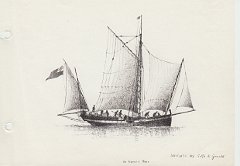 disegni di barche - disegno di navicello genovese