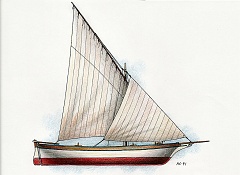 disegni di barche - disegno di filuga della sardegna