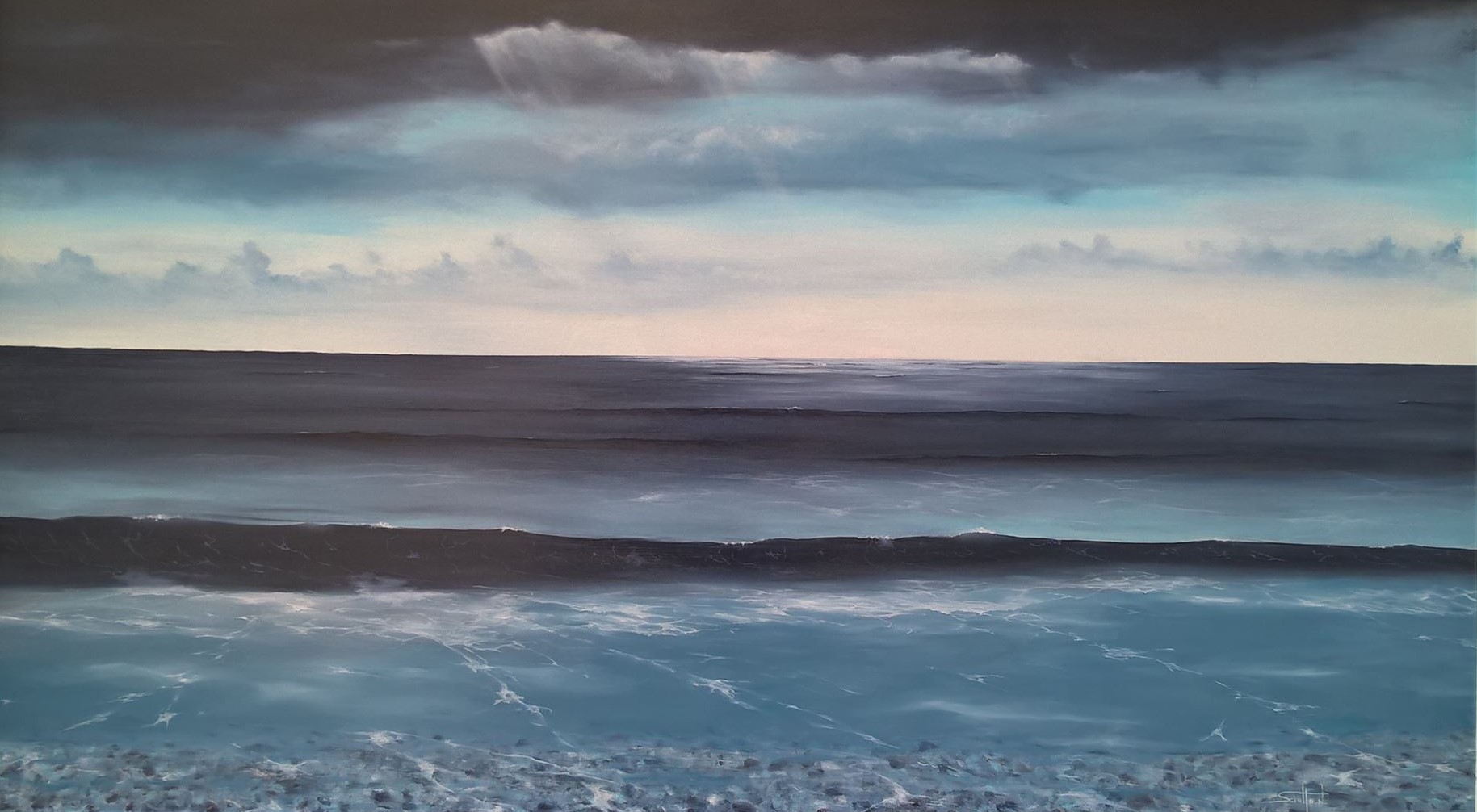 dipinti di mare - dipinto denominato quiete - Nicola Sciotto