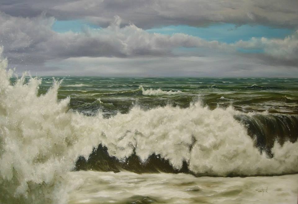 Dipinti di mare - quadro intitolato Sogni tempestosi - autore Nicola Sciotto