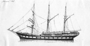 disegno della nave scuola Palinuro - velieri di lungo corso