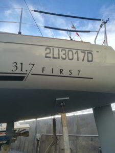 first 31.7 a secco visto di poppa