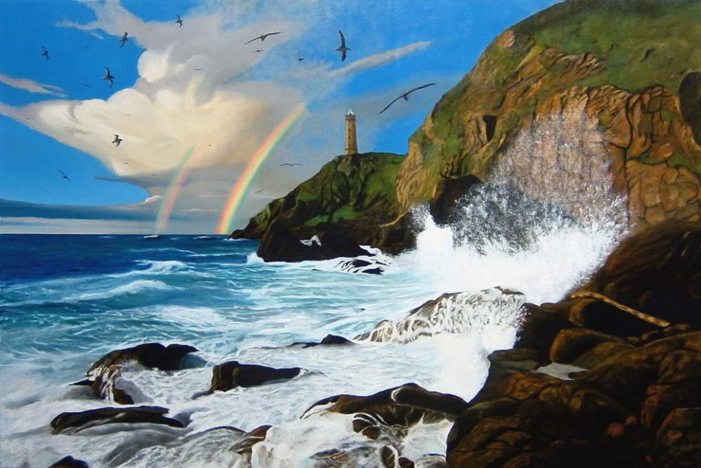 dipinto n. 6 (100x150 olio su tela) - paesaggi costieri
