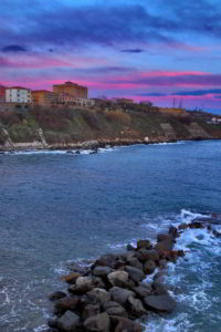 castello di piombino all'alba