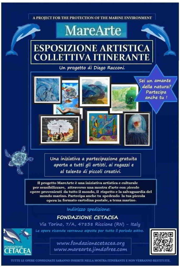 locandina della esposizione artistica collettiva itinerante