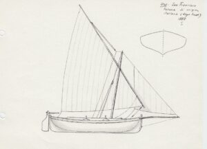 disegno di felucca americana