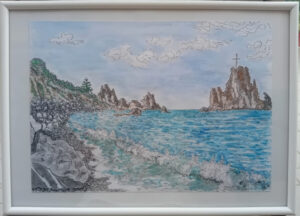 quadro paesaggio costiero